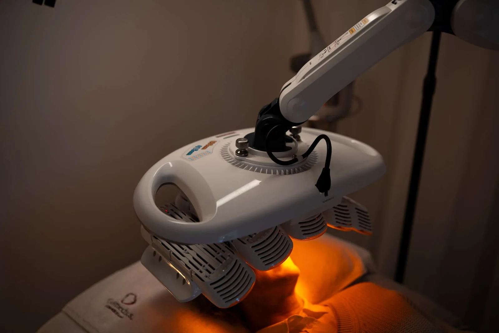LED light therapy equipment in use at the clinic